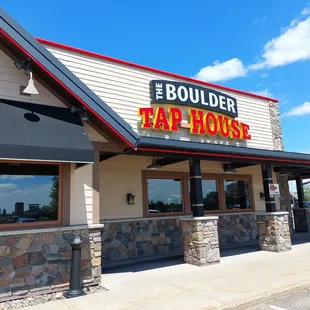 the front of the restaurant