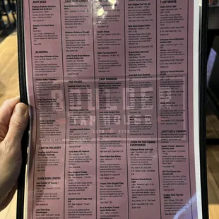 one side of tap list