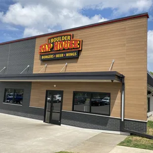 the front of the restaurant