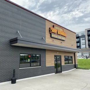 the front of the restaurant