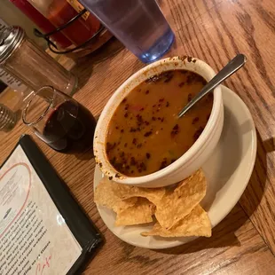 Chickpea tortilla soup