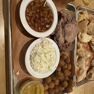 Slice pork bbq "money meat" dinner