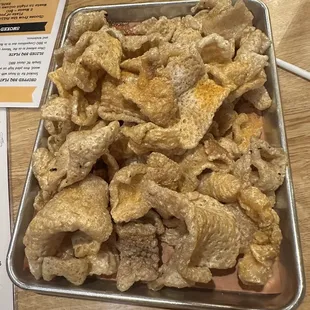 Pork skins appetizer