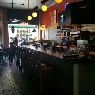 Bar in front room.
