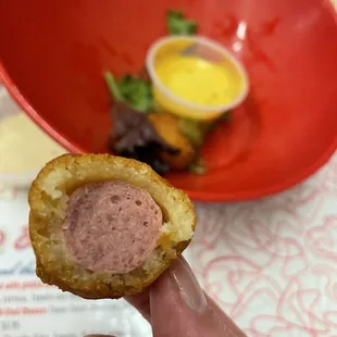 Not too heavily battered... just right..