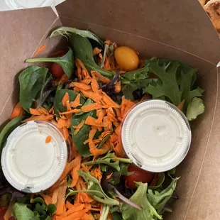 The ranch dressing is excellent. It's homemade great fresh salad.