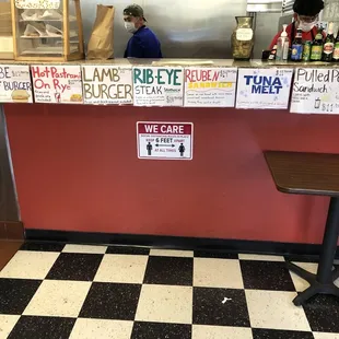a man standing at the counter