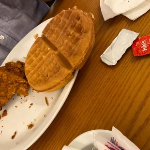 Chicken and waffles