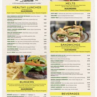 Lunch Menu