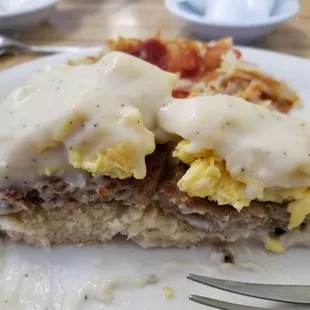 It was delicious, service was the best. I had the Country scrambles and a side of bacon. Yummers!!!