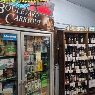 the inside of a grocery store