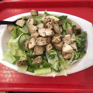 Make your own grilled chicken salad!