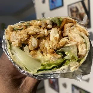 Grilled chicken wrap
