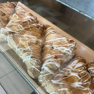 Pastry in dessert case