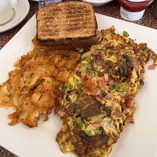 Farmers omelette with cheese