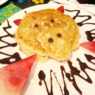 Kids Monster Chocolate Chip Pancake