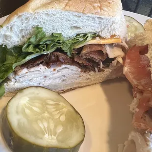 Turkey Club Sub Lunch