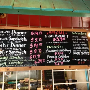 Lots of choices, Great selection of sides, Banana pudding peach cobbler and cake