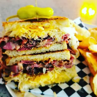 Senior Ruben Pastrami sandwich
