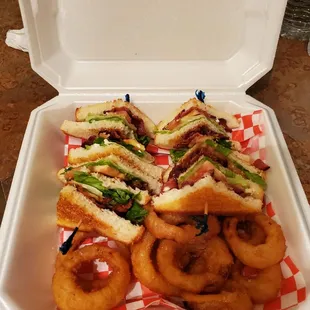 BLT w/onion rings