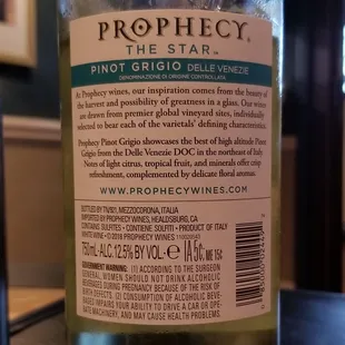 Prophecy Pinot Grigio