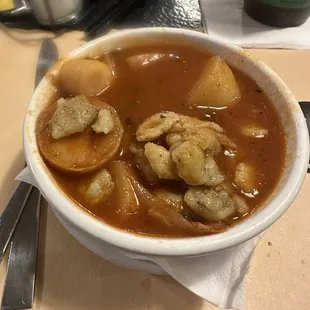 Mmmmmm potato soup mit spätzl.