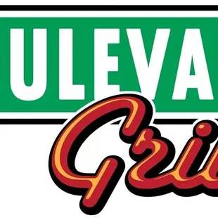 the logo for boulevard grill