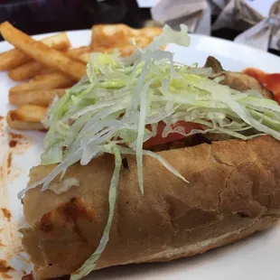 Philly steak &amp; Seasoned fries. Daily special