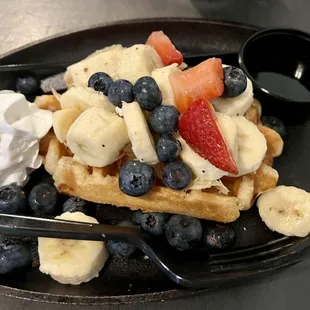 Berry delicious waffle