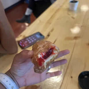 Strawberry Crème Filled Croissant