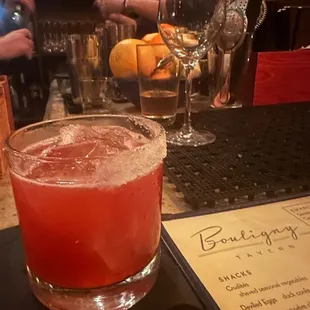 A take on a spicy margarita