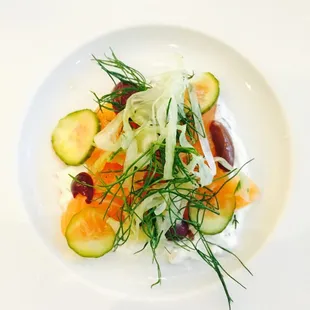 Citrus marinated salmon