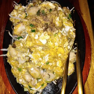 Sizzling Oyster Omelette