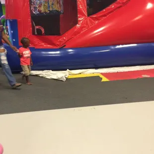 Plastic just laying out.