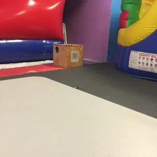 These need to be covered before a kid cracks his or her head open on it.! This place has potential but there isn't any execution.