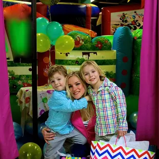 Your eating room is directly connected to the Private Bounce Zone- very private and quiet and nobody else will be jumping with your party.