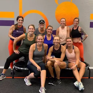 These girls did an awesome job in our total body class!