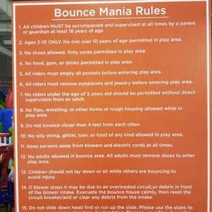 Policy for Bounce Mania