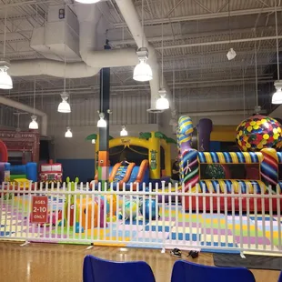 Bounce house for kids inside the AZ Mill Mall.