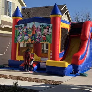 Our 3 in 1 Bounce House Combo with a dry slide