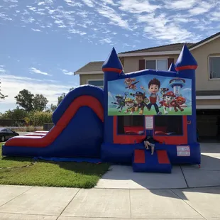 Our Larger Dry two lane Bounce House Combo