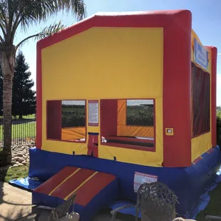 Our Red Bounce House 13&apos; x 13&apos;