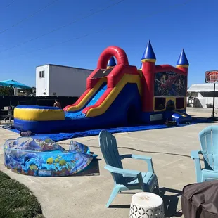 Bounce/water slide combo