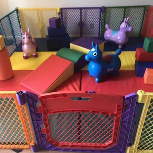 Now offering in/outdoor baby/toddler soft play yards! Save $50 with code PlayYard50 when you book a bounce house/slide AND the soft play!