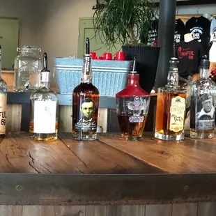 Bourbon tasting bar