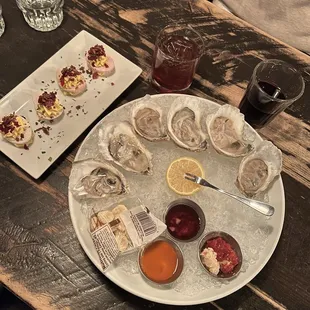 Oysters and Deviled Eggs