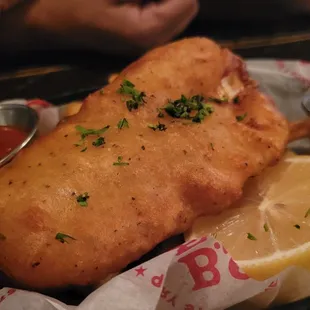 1/2 order of fish and chips.