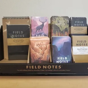 Field notes journals.