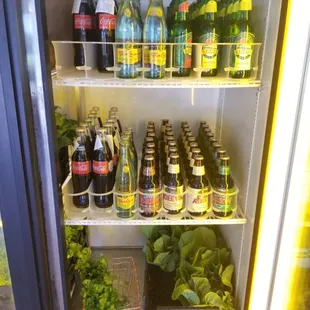 Cold drinks made with real sugar.