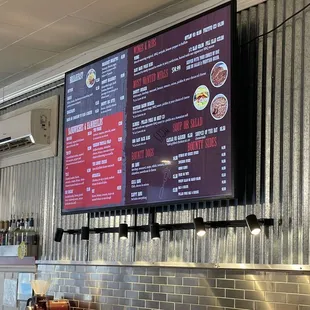 the menu